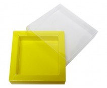 Windowbox 66x66x19mm jaune laqué