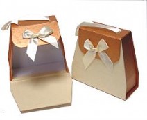 Handbag Versaille appr. 105 x 115 x 50mm  Ivory Copper