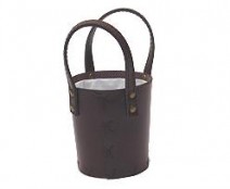 peveril basket/handle leatherlook small beige