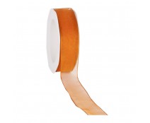organza N 34 wired edge orange