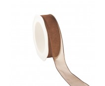 organza N 47 wired edge brown