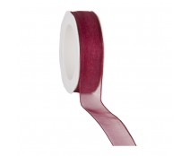 organza N 68 wired edge bordeaux