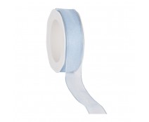 organza N 71 wired edge light blue