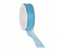 organza N 72 wired edge turquoise