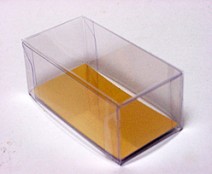 PVC L80xW40xH30mm transparant