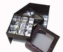 Cubebox 3 etage 22 compartments bronze