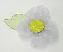 Organza flower lavender
