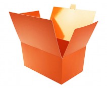 Ballotin with sideclosing, 1000 gr. sunset orange