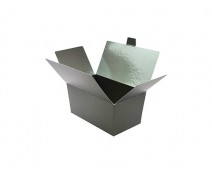 Ballotin with sideclosing, 375 gr. warmgrey