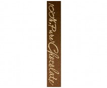 DoubleFaceSatin  100 Pure Chocolate  Brown/Gold