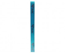 DoubleFaceSatin  Heart Graphic  Turquoise/Brown