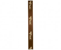 DoubleFaceSatin  Heart Graphic  Brown/Gold
