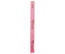 DoubleFaceSatin  Heart Graphic  Pink/Brown