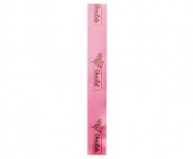 DoubleFaceSatin  Heart Graphic  Pink/Brown