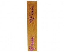 DoubleFaceSatin  Heart Graphic  Gold/Purple