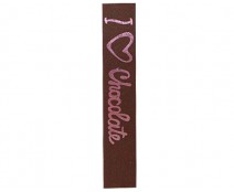 DoubleFaceSatin I Love Chocolat Brown/Pink