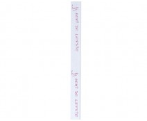 DoubleFaceSatin  Jij bent de liefste  White/Fuchsia