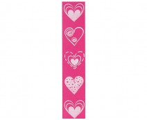 DoubleFaceSatin  LoveHearts  Candy/White