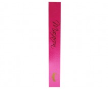 DoubleFaceSatin Macaron  Fuchsia/Brown