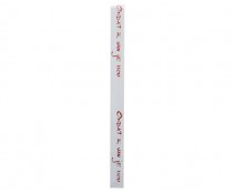 DoubleFaceSatin  Omdat ik van je hou  White/Red