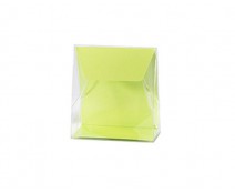Pochette transparant L100xW50/H110mm pistache