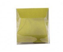 Pochette transparant L130xW50/H140mm almond