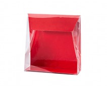Pochette transparant L130xW50/H140mm strawberry