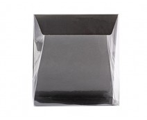 Pochette transparant L160xW50/H170mm warmgrey