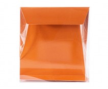 Pochette transparant L160xW50/H170mm sunset orange