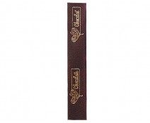 DoubleFaceSatin  Heart Graphic  Brown/Gold