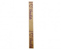 Ribanbel I love chocolate 15mm/100mtr Gold purple