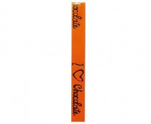 Ribanbel I love chocolate 15mm/100mtr Orange brown