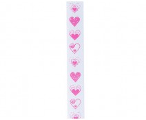 Ribanbel  LoveHearts  White/Fuchsia