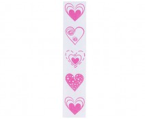 Ribanbel  LoveHearts  White/Fuchsia