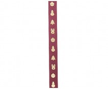 Ribanbel 4Xmas burgundy/gold