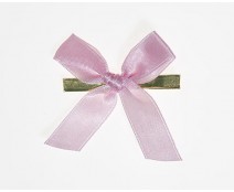 Bow ready made No 810 double face satin 15mm clipband 60mm black