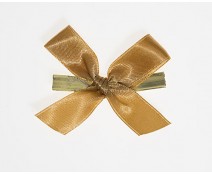Bow ready made No 810 double face satin 15mm clipband 60mm black