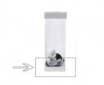 Arosabase 80x50x15mm silvertin