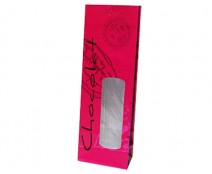 Bag Cacao chocolate small appr. 100 grams pink brown