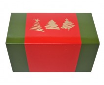 Ballotin 3 xmastree / sleeve 1000 gr. greenred