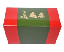 Ballotin 3 xmastree / sleeve 1000 gr. redgreen