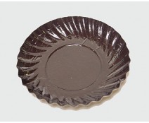 Bordje rond dia 88mm brown