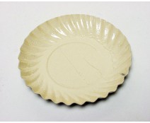 Bordje rond dia 88mm ecru