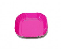 Bordje square 55x55mm fuchsia