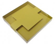 Windowbox carre large with sleeve 140x140x19mm almond