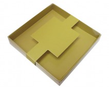 Windowbox carre small with sleeve 110x110x19mm almond
