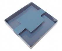 Windowbox carre small with sleeve 110x110x19mm sea blue