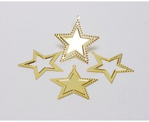 Christmas star metal gold