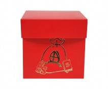 Cubebox Sint zak 100x100x95mm strawberry