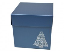 Cubebox Xmas tree 100x100x95mm sea blue